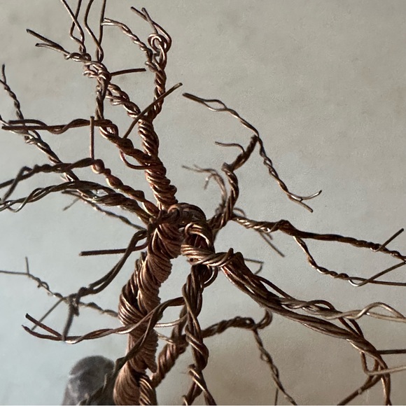 Copper Wire Miniature Bonsai Tree - Picture 4 of 10